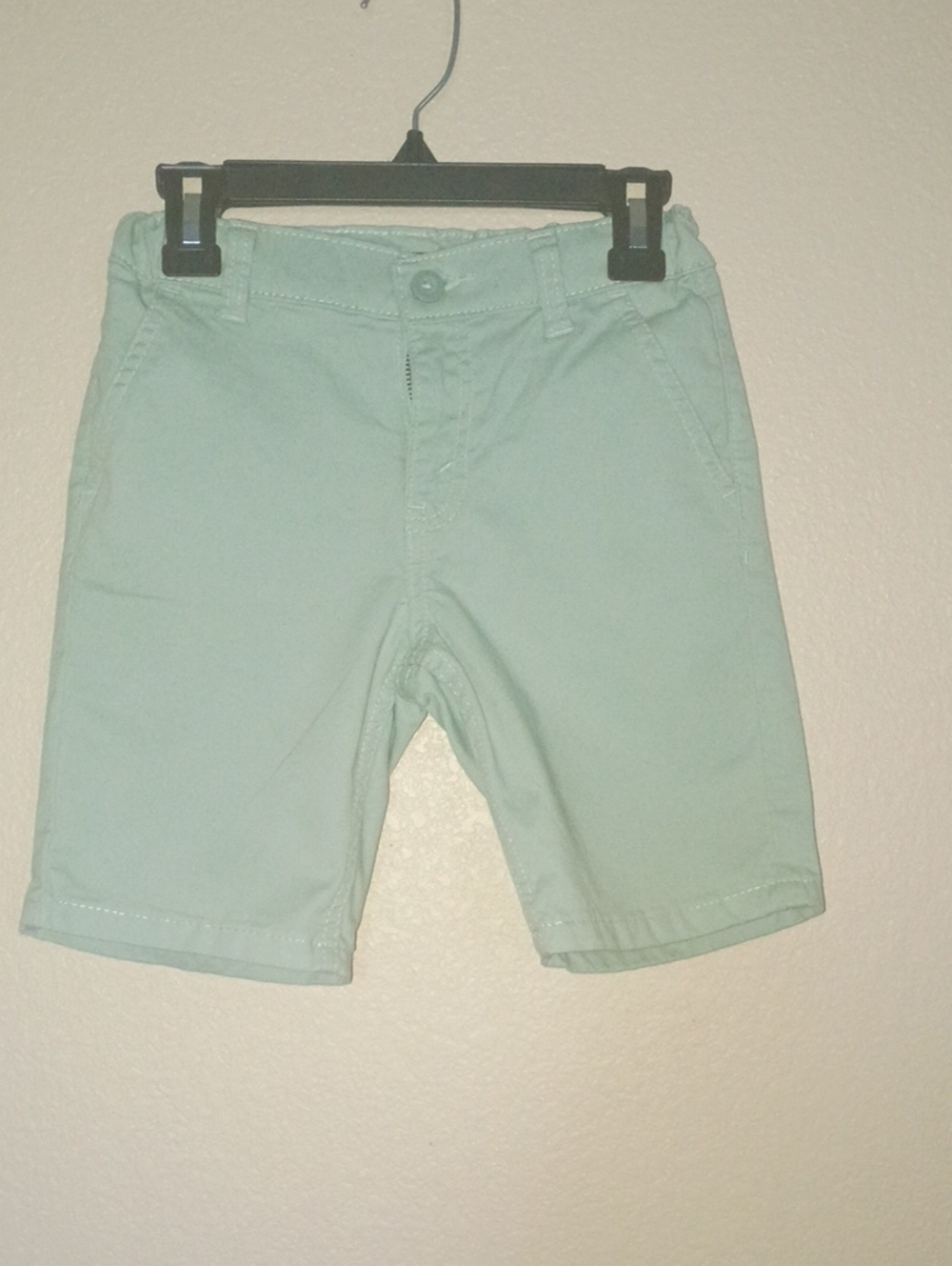Levi's Mint Green Kids Flat-Front Shorts